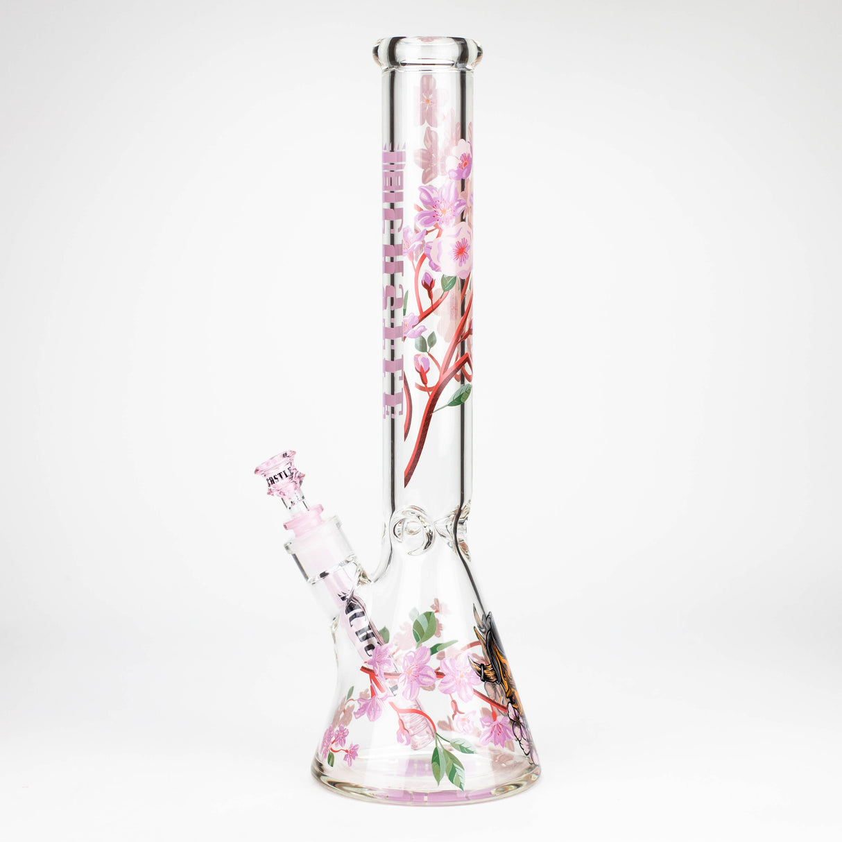Castle Glassworks | 16" Cherry Blossom Beaker Glass Bong Castle Glassworks