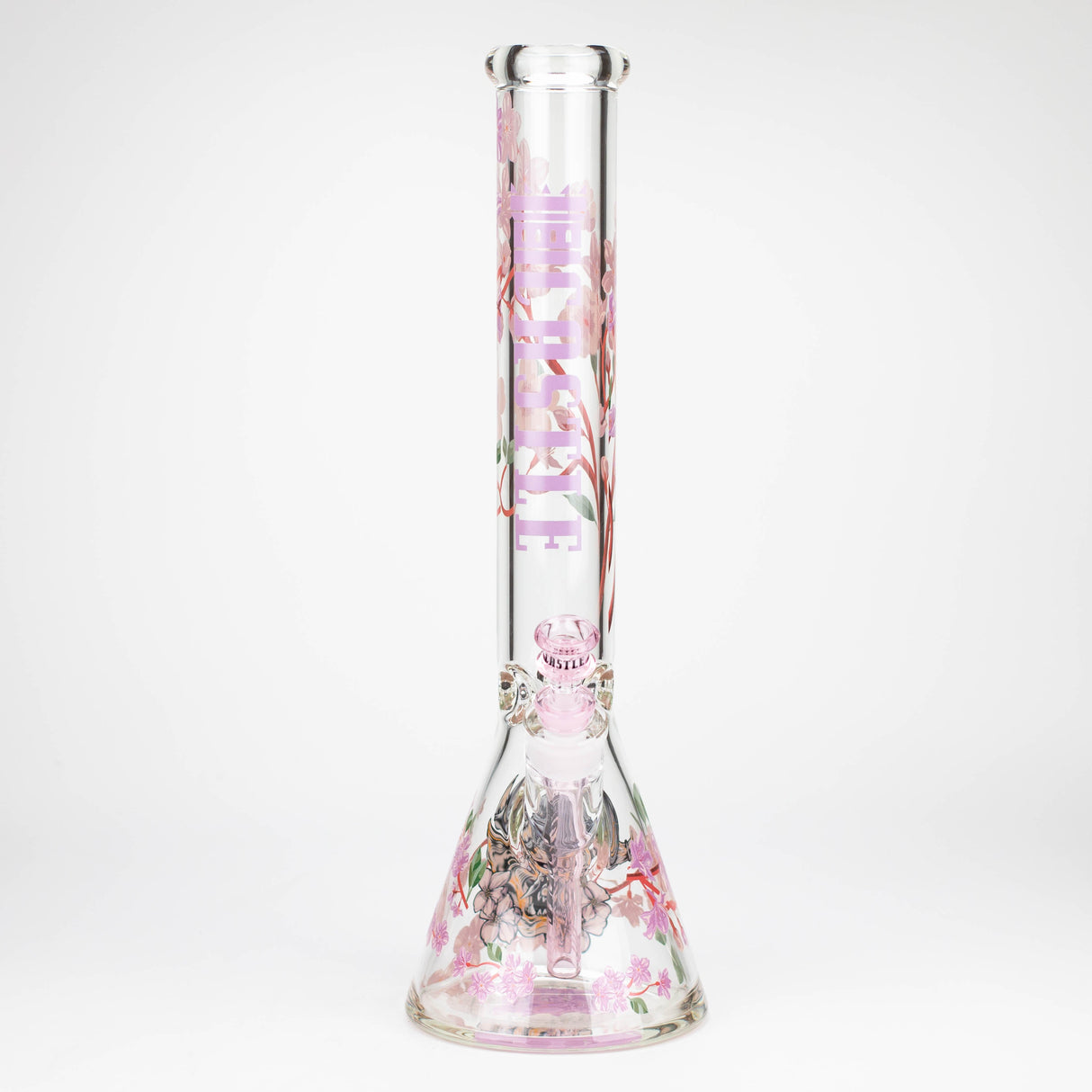 Castle Glassworks | 16" Cherry Blossom Beaker Glass Bong Castle Glassworks