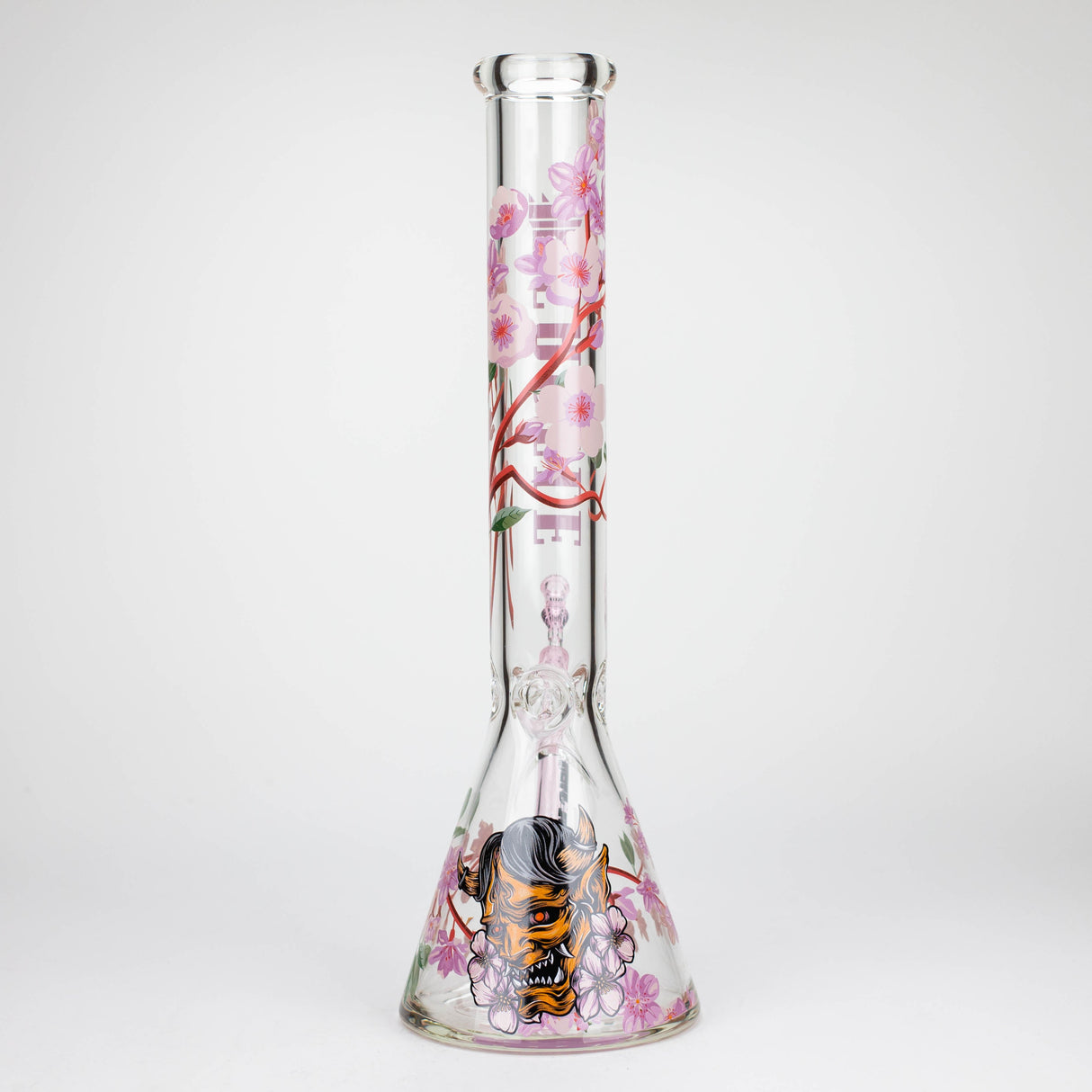 Castle Glassworks | 16" Cherry Blossom Beaker Glass Bong Castle Glassworks