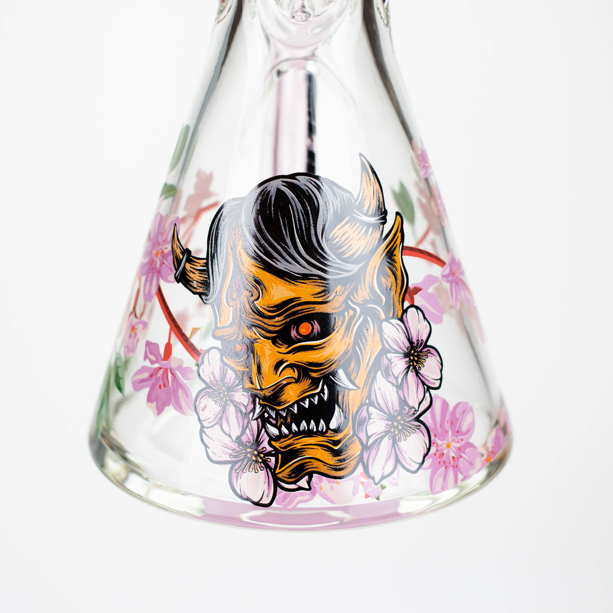 Castle Glassworks | 16" Cherry Blossom Beaker Glass Bong Castle Glassworks