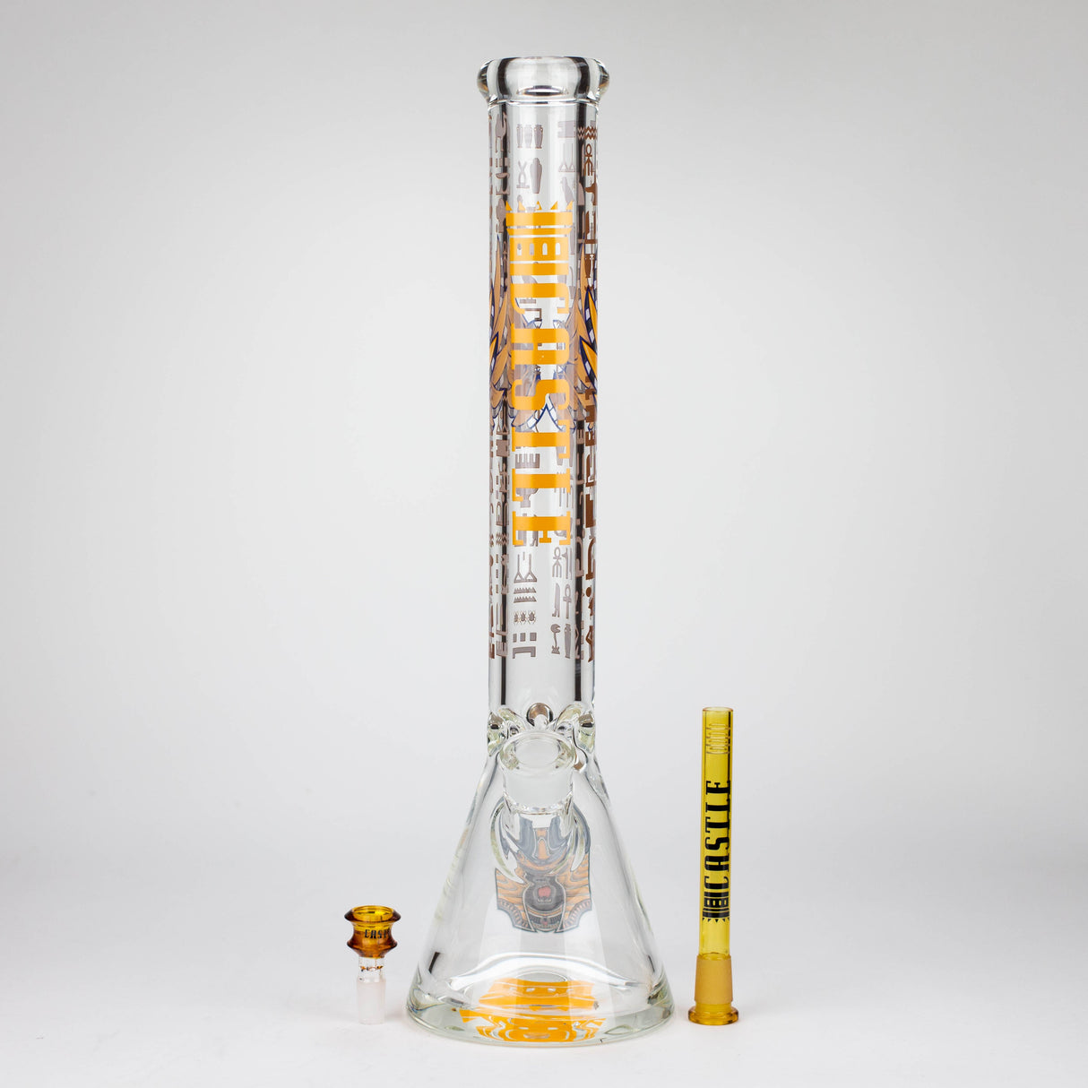 Castle Glassworks | 18" Anubis Beaker Glass Bong Castle Glassworks