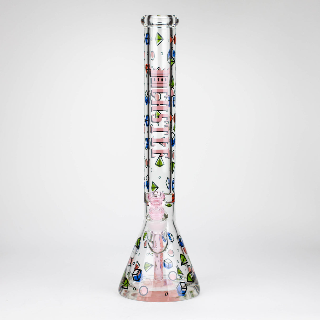 Castle Glassworks | 18" Shapes Beaker Glass Bong Castle Glassworks