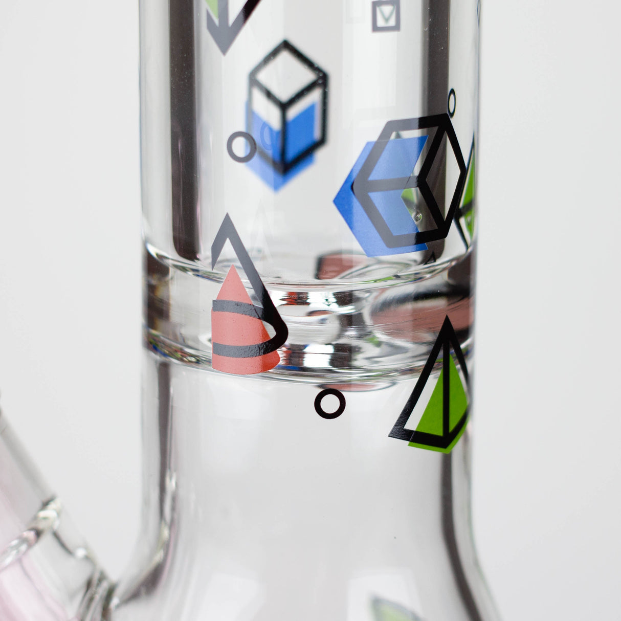 Castle Glassworks | 18" Shapes Beaker Glass Bong Castle Glassworks