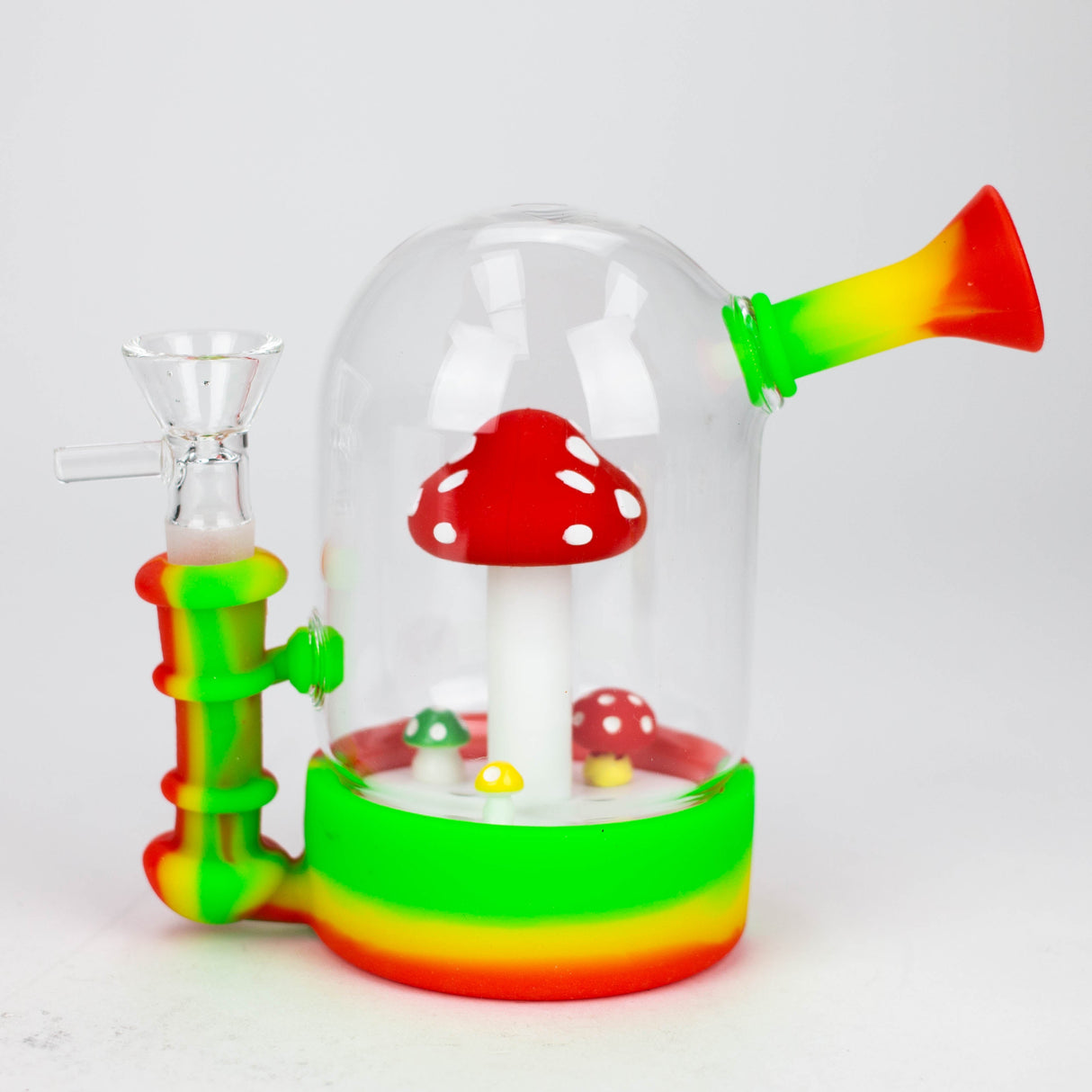 6'' Waterwheel water pipe-Mushroom Resin · Silicone · Plastic Bong YHS Smoke