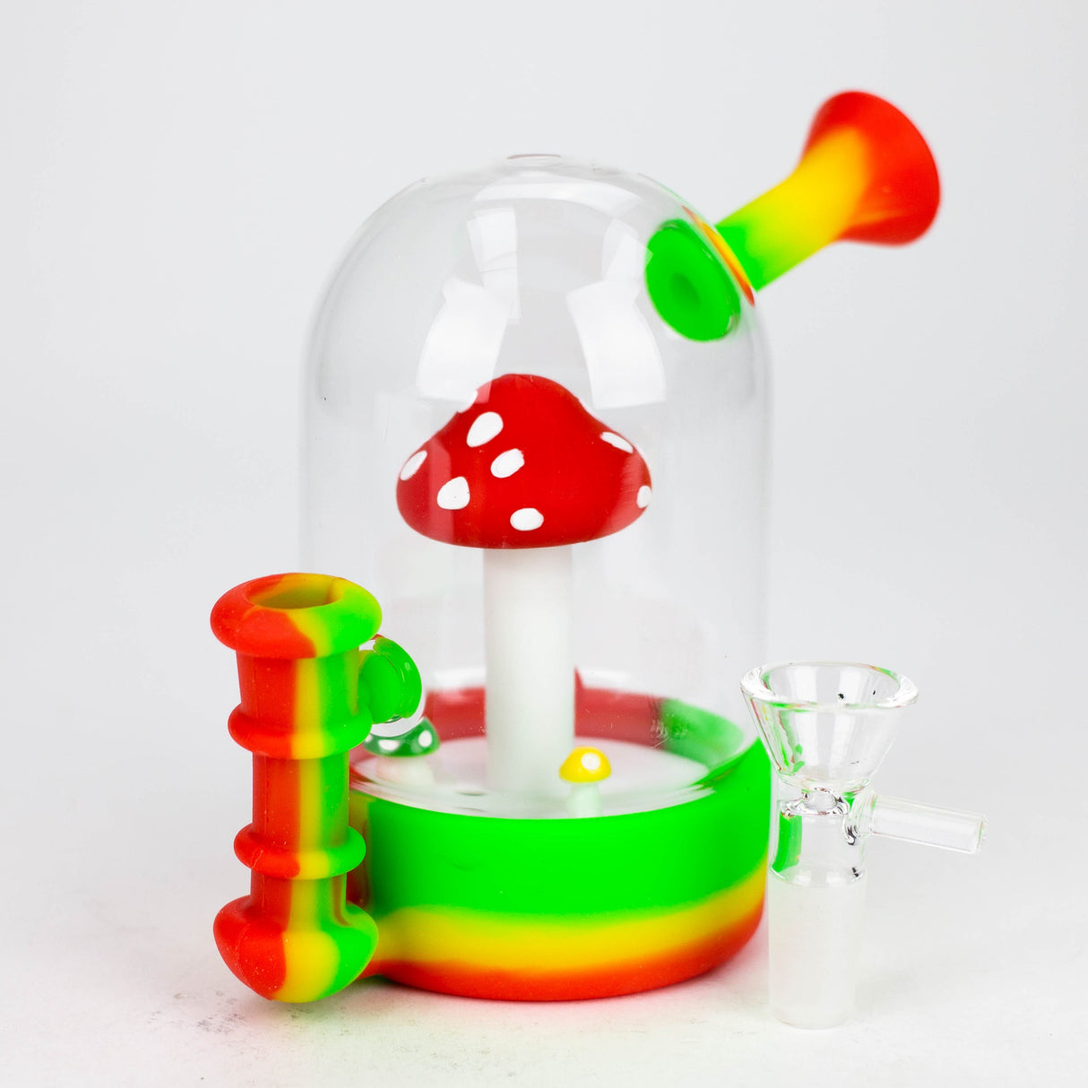 6'' Waterwheel water pipe-Mushroom Resin · Silicone · Plastic Bong YHS Smoke