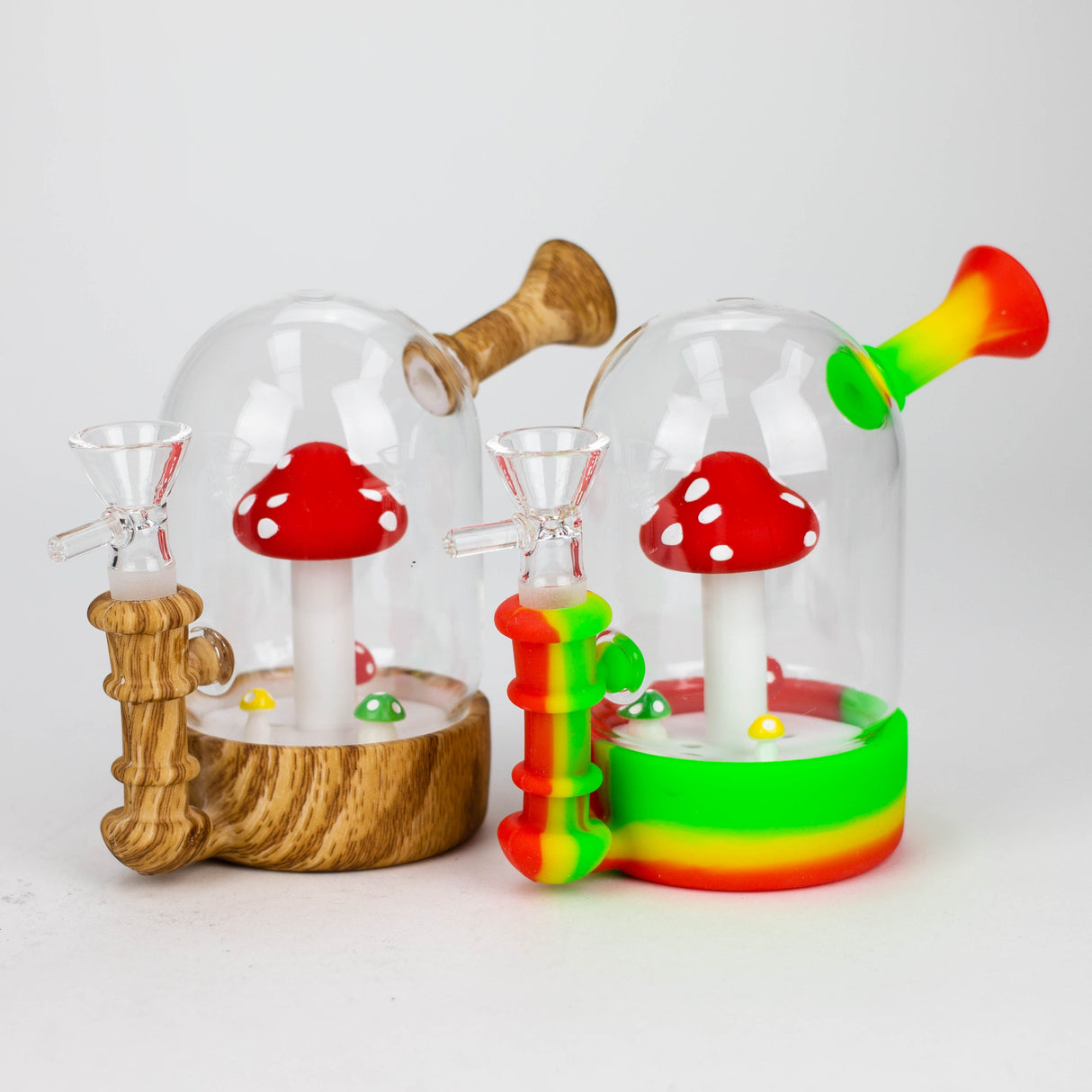 6'' Waterwheel water pipe-Mushroom Resin · Silicone · Plastic Bong YHS Smoke