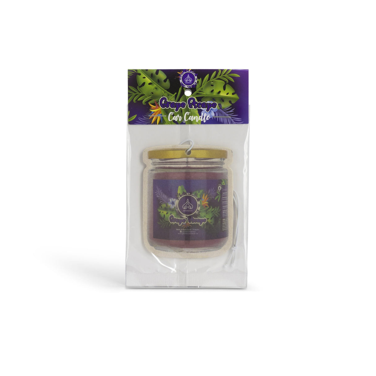 SMOKE OUT Car Candle Air Freshener Air Freshener 420 Paradise GRAPE ESCAPE