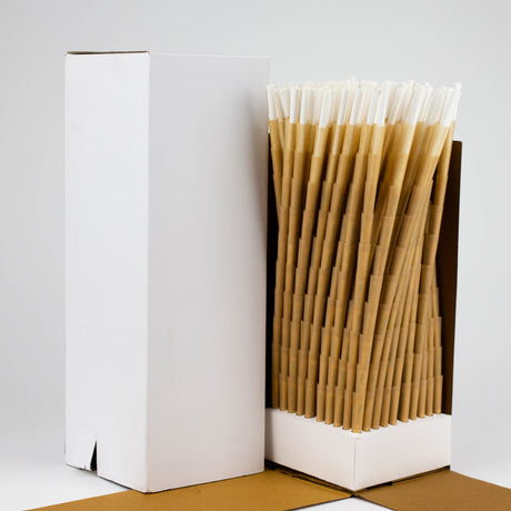 Stash-Pro | Unbleached (Brown) 84 mm Pre-Rolled cones Tower 1000 Pre-rolled Cone (Bulk / Tower) Stash-Pro