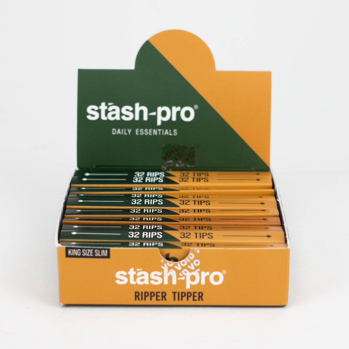 Stash-Pro | Ripper Tipper Unbleached King size slim Box of 10 King Size Stash-Pro