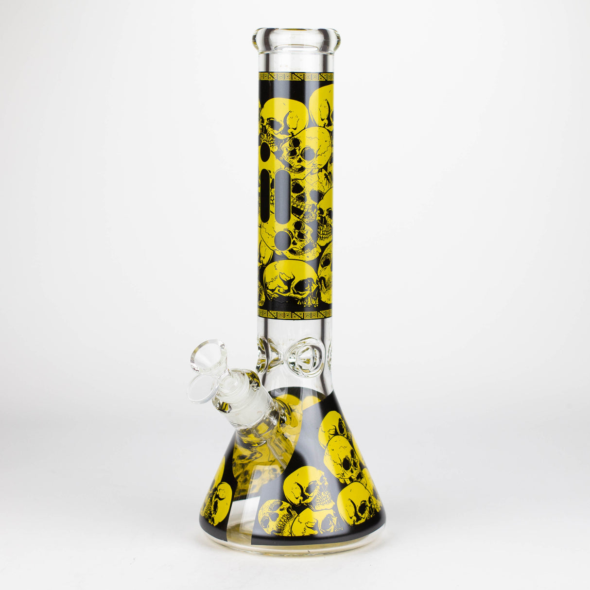 Infyniti | 14" Skull beaker 7 mm glass bong Glass Bong ONE Yellow