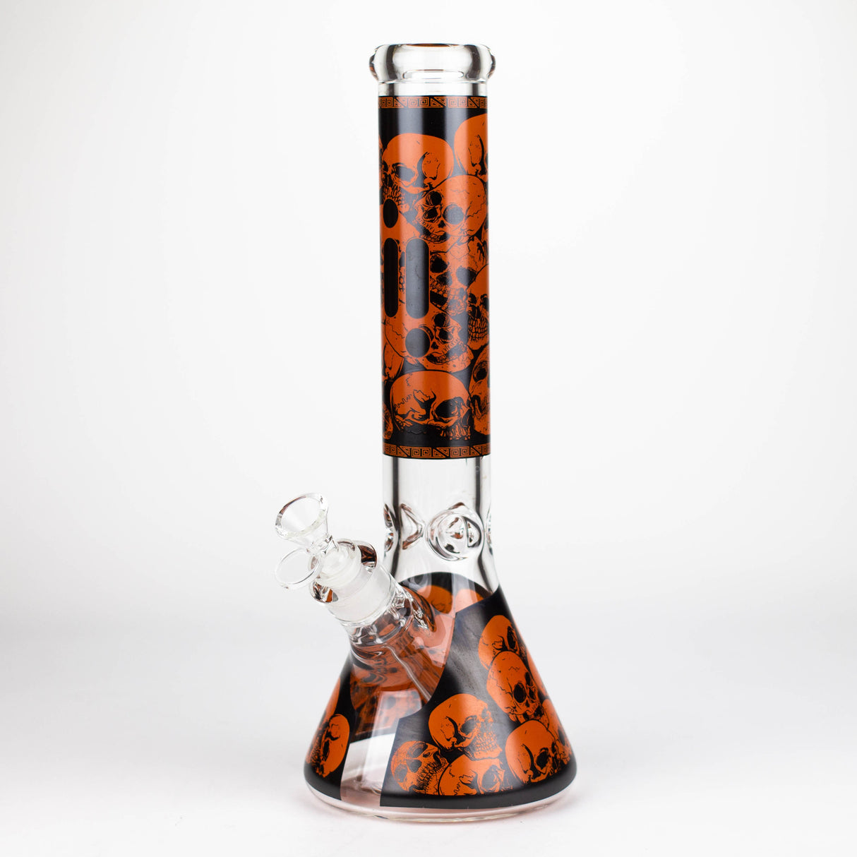 Infyniti | 14" Skull beaker 7 mm glass bong Glass Bong ONE Orange
