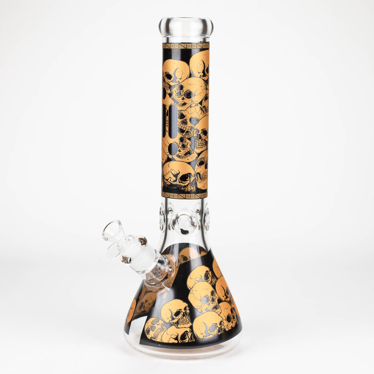 Infyniti | 14" Skull beaker 7 mm glass bong Glass Bong ONE Dark Yellow