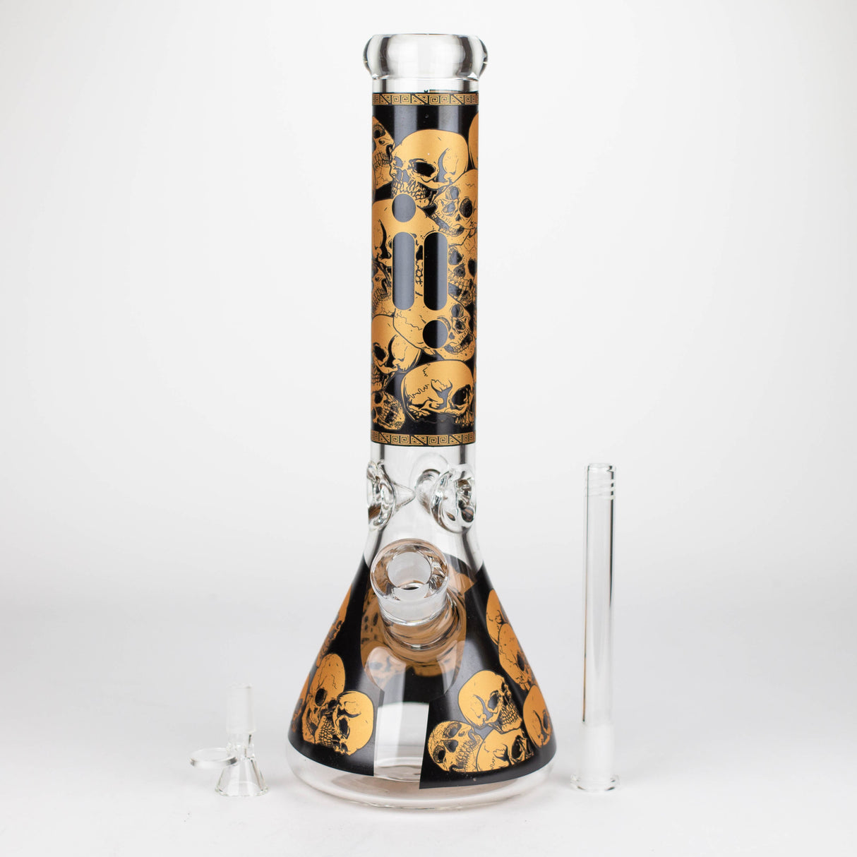 Infyniti | 14" Skull beaker 7 mm glass bong Glass Bong ONE