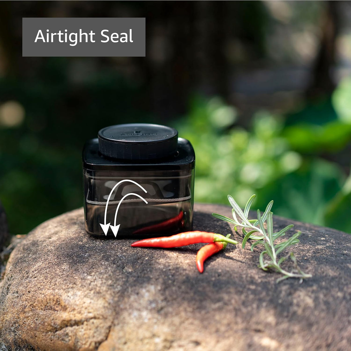 ANKOMN | Smell-Proof Airtight storage jar for up to 1 oz herbs Jar ANKOMN