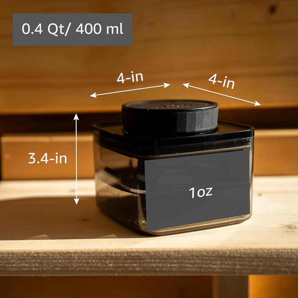ANKOMN | Smell-Proof Airtight storage jar for up to 1 oz herbs Jar ANKOMN