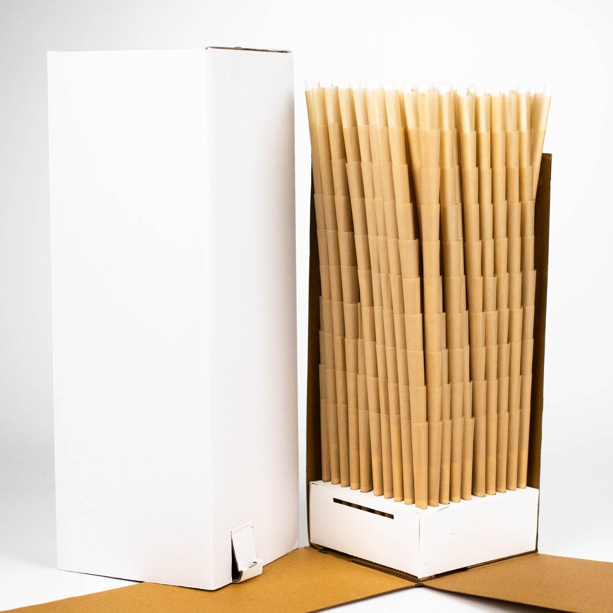 Stash-Pro | Unbleached (Brown) 109 mm Pre-Rolled cones Tower 1000 Pre-rolled Cone (Bulk / Tower) Stash-Pro