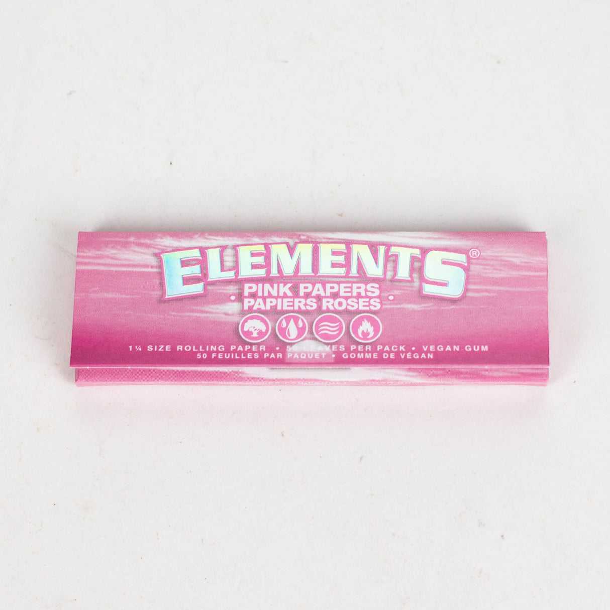 Elements Pink smoking Papers 1 1/4 1 - 1/4" Size ONE