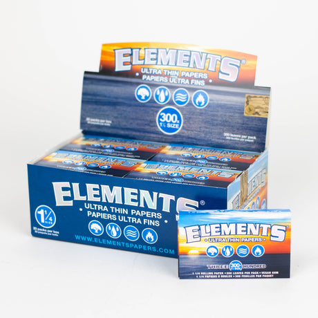 Elements Ultra Thin Rice Rolling Papers 300 x 1 1/4 Size Papers 1 - 1/4" Size ONE