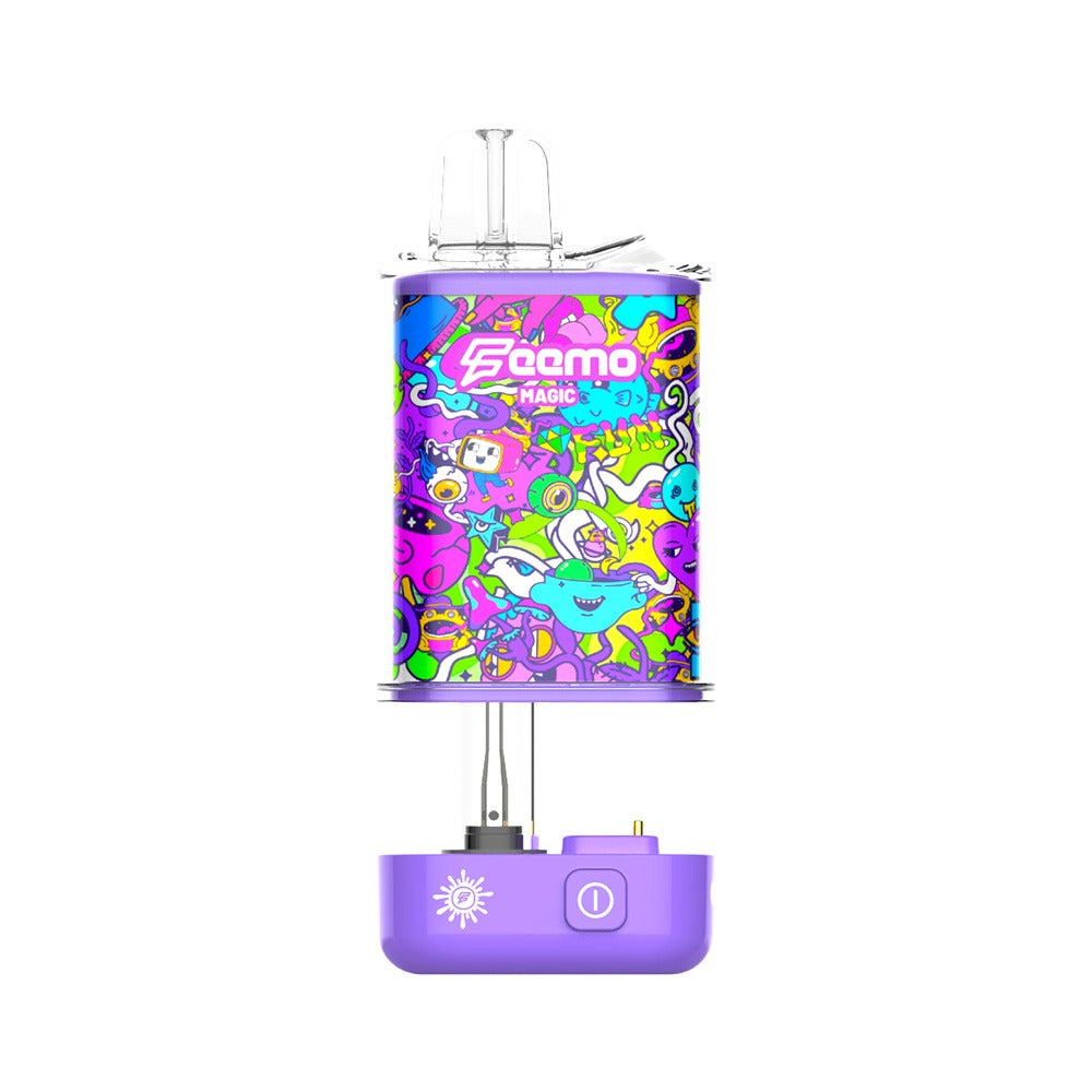 Feemo Magic | 510 Thread Battery Box of 5 510 Battery Smoke & Vape Distributor Purple