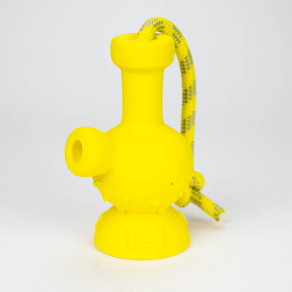 PUFF PALZ | Tug & Toke rubber dog toy For Pet Smoking Cat Distribution Yellow
