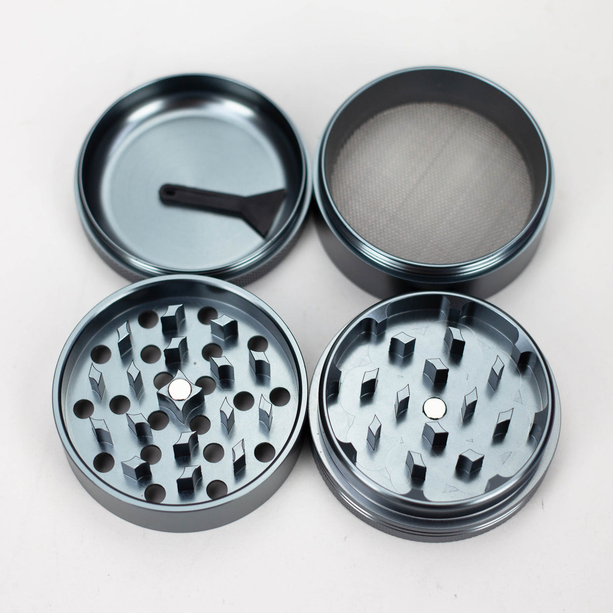 Marley | 4-piece Aluminum assorted color grinder Box of 10 Display Pack Smoking Cat Distribution