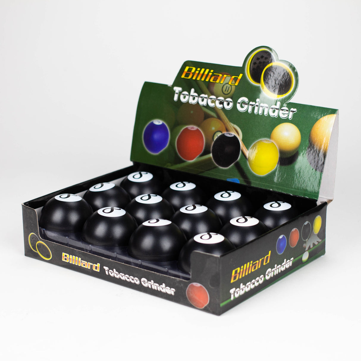 Eightball Grinders 12ct Display Pack Smoking Cat Distribution