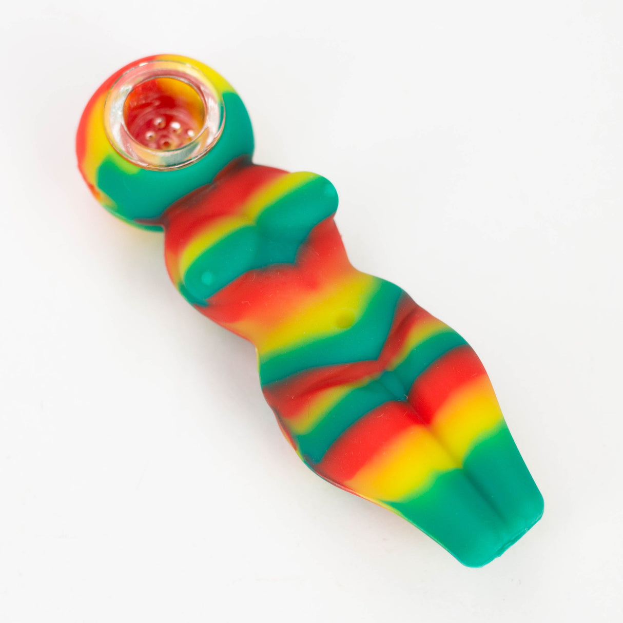 4" Sexy Silicone hand pipe Silicone Pipe ONE Rasta