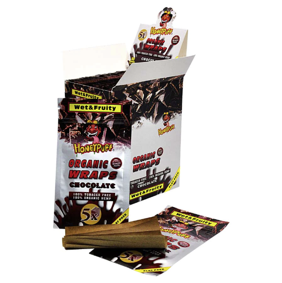 HONEY PUFF | ORGANIC FRUIT FLAVORED HEMP WRAPS Boxes of 50 Leaf Wrap Super Supplys Inc Chocolate