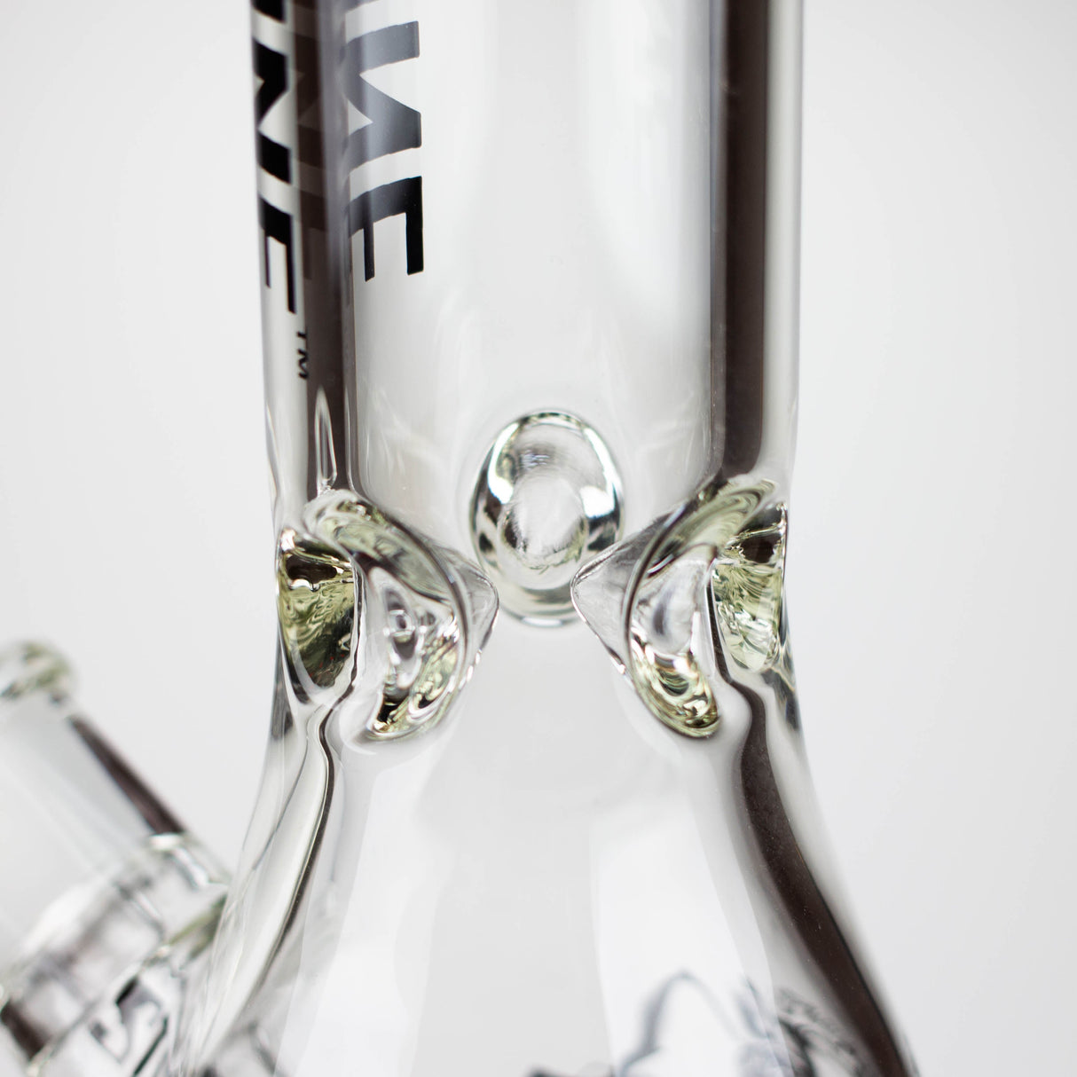 Steam Engine™ | 14 Inch 7mm glass bong with stickers by golden crown Glass Bong Smoke & Vape Distributor