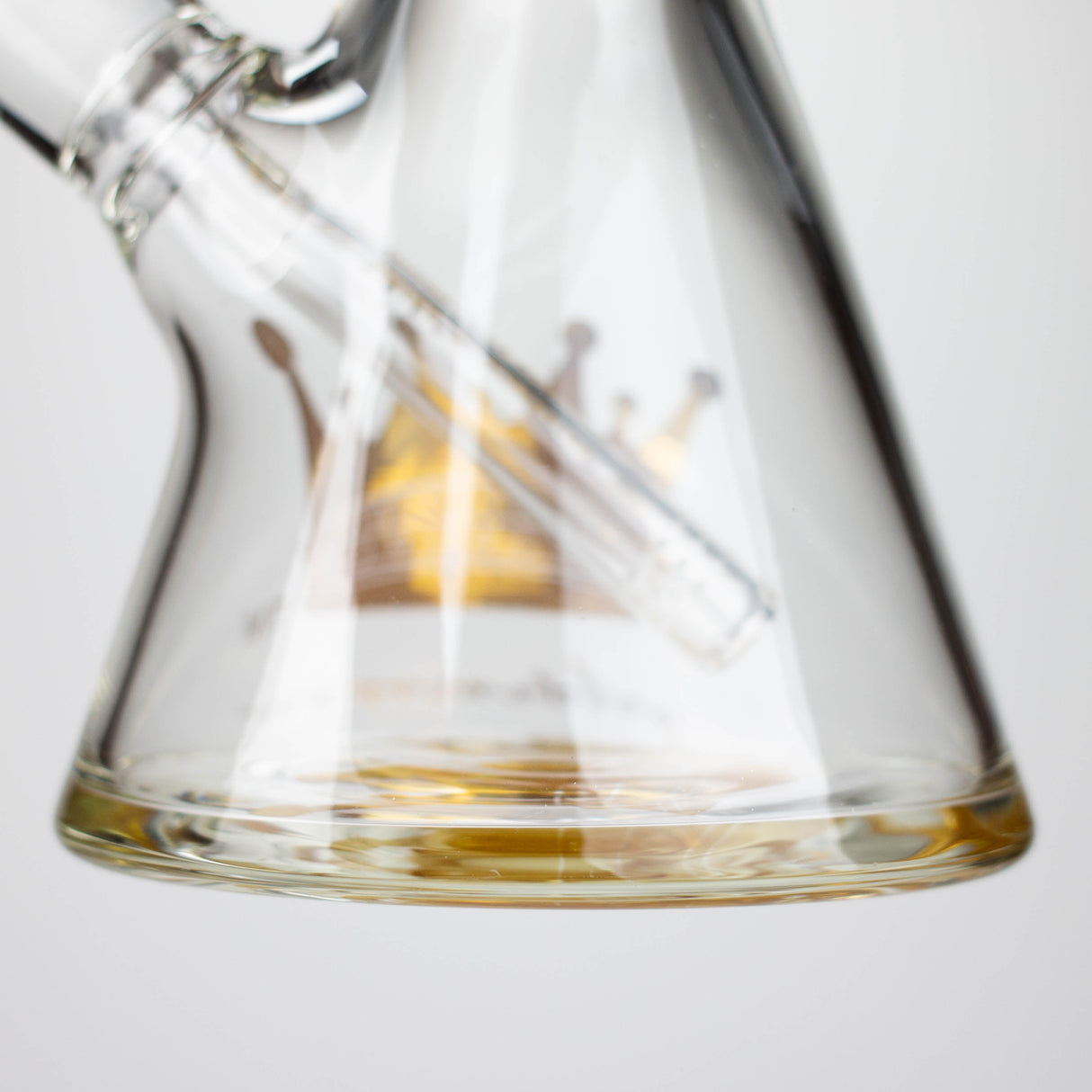 Golden Crown™ | 14 Inch 9mm glass bong with Signature and 24K Gold Emblem Glass Bong Smoke & Vape Distributor