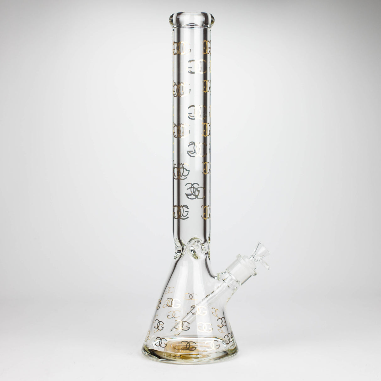 Golden Crown™ | 18 Inch 9mm GC with 24K Gold Emblem Glass Bong Smoke & Vape Distributor