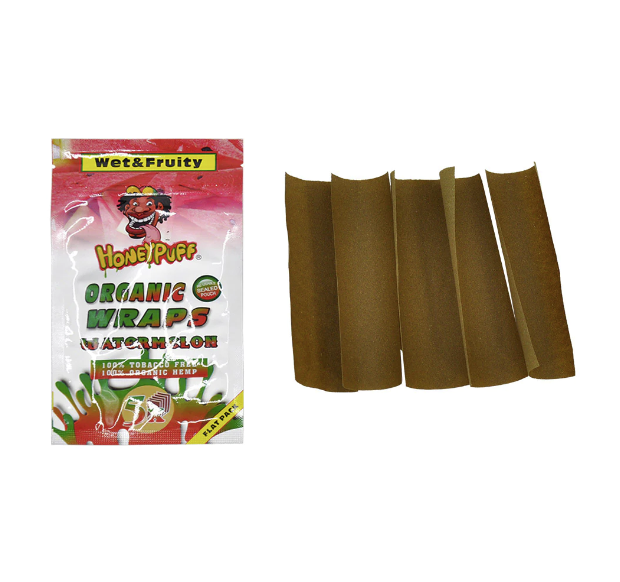 HONEY PUFF | ORGANIC FRUIT FLAVORED HEMP WRAPS Boxes of 50 Leaf Wrap Super Supplys Inc
