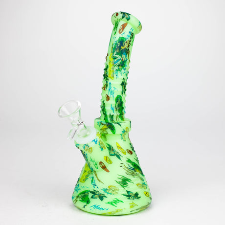 Fortune | 8.5" Angled Hydrographic Silicone Waterpipe-Assorted [SP1019P]
