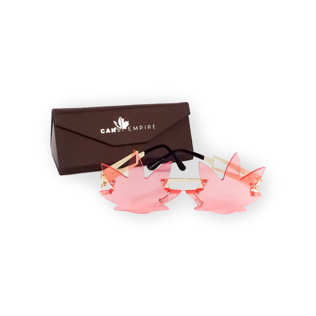 CANEMPIRE | Mary Jane Leaf Sunglasses Sunglasses CanEmpire Pink
