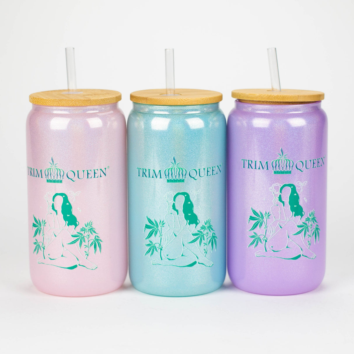 TRIM QUEEN | LADY 420 GLASS TUMBLER Gadget Trim Queen