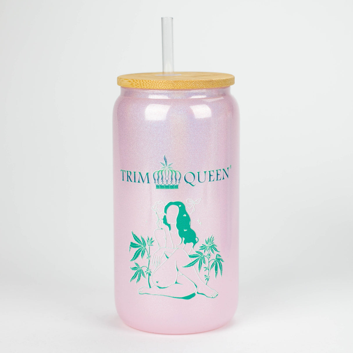 TRIM QUEEN | LADY 420 GLASS TUMBLER Gadget Trim Queen PINK