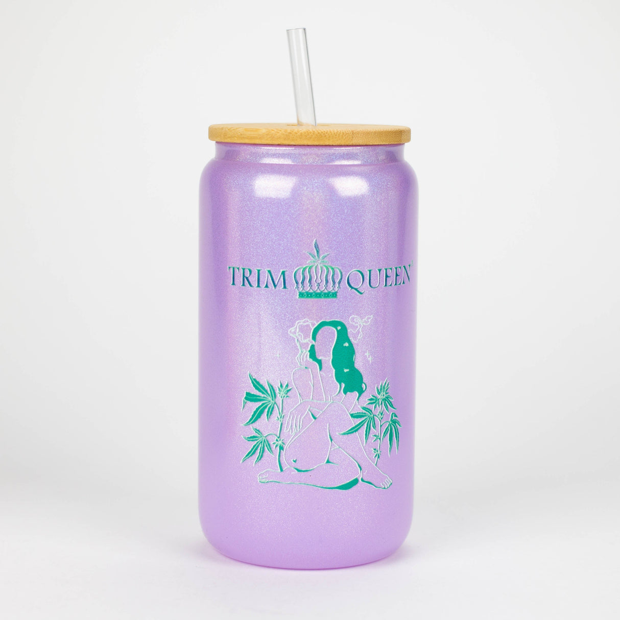TRIM QUEEN | LADY 420 GLASS TUMBLER Gadget Trim Queen PURPLE