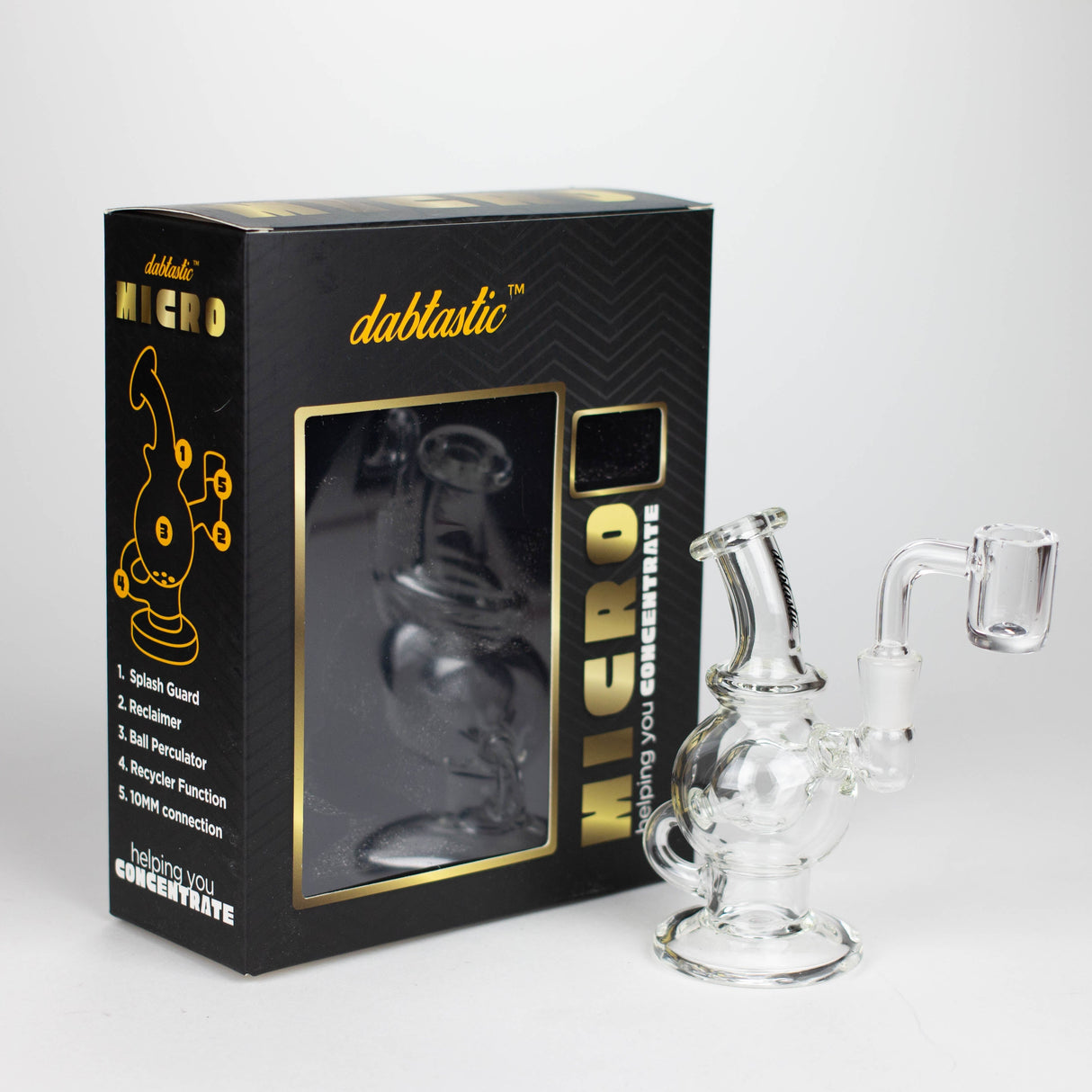 Dabtastic | 5" Micro Recycler Glass Rig 420 Paradise