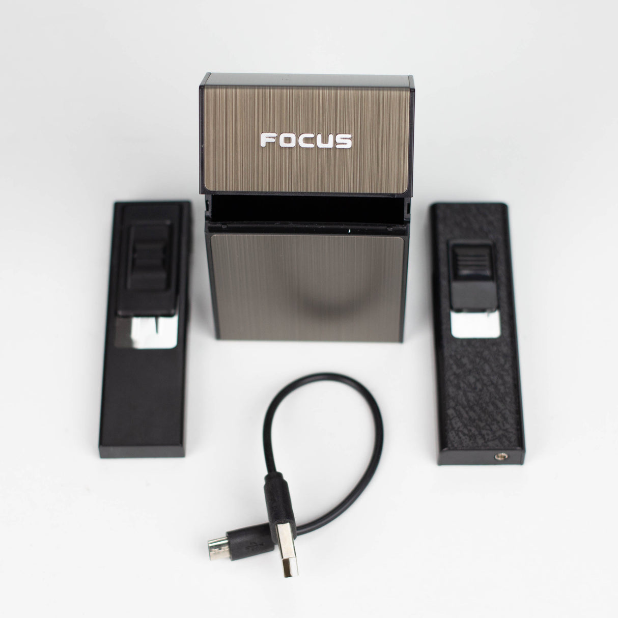 3-in-1 Multifunctional compressive moisture-proof 20 Cigarette box with lighter bong Case Crossory