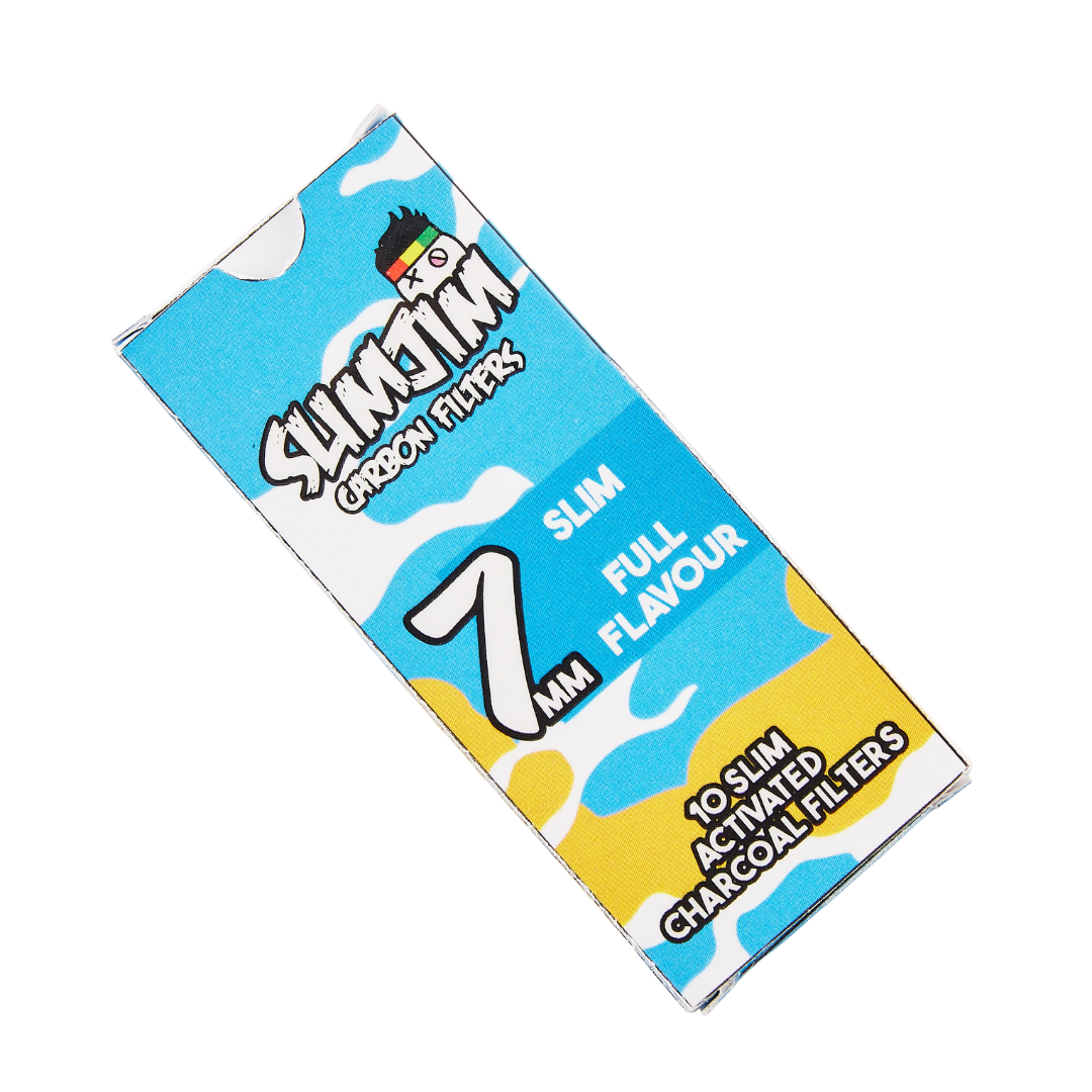 Slimjim - Splash Carbon Filters (7mm) (Pack of 10) Filter Tip SLIMJIM