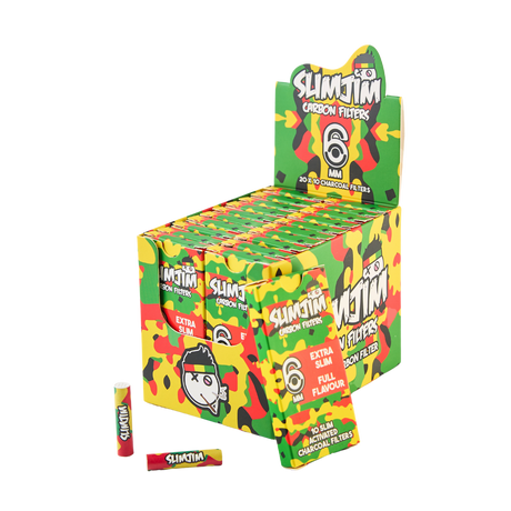 Slimjim - Camo Carbon Filters (6mm) (Pack of 10) Filter Tip SLIMJIM