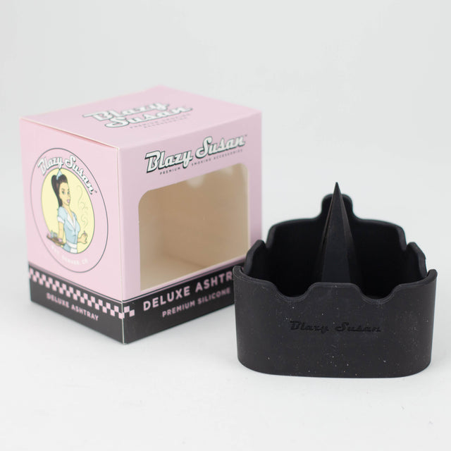 Blazy Susan | Deluxe Silicone Ashtray / Bowl Cleaner-Black Silicone Ashtray Smoking Cat Distribution