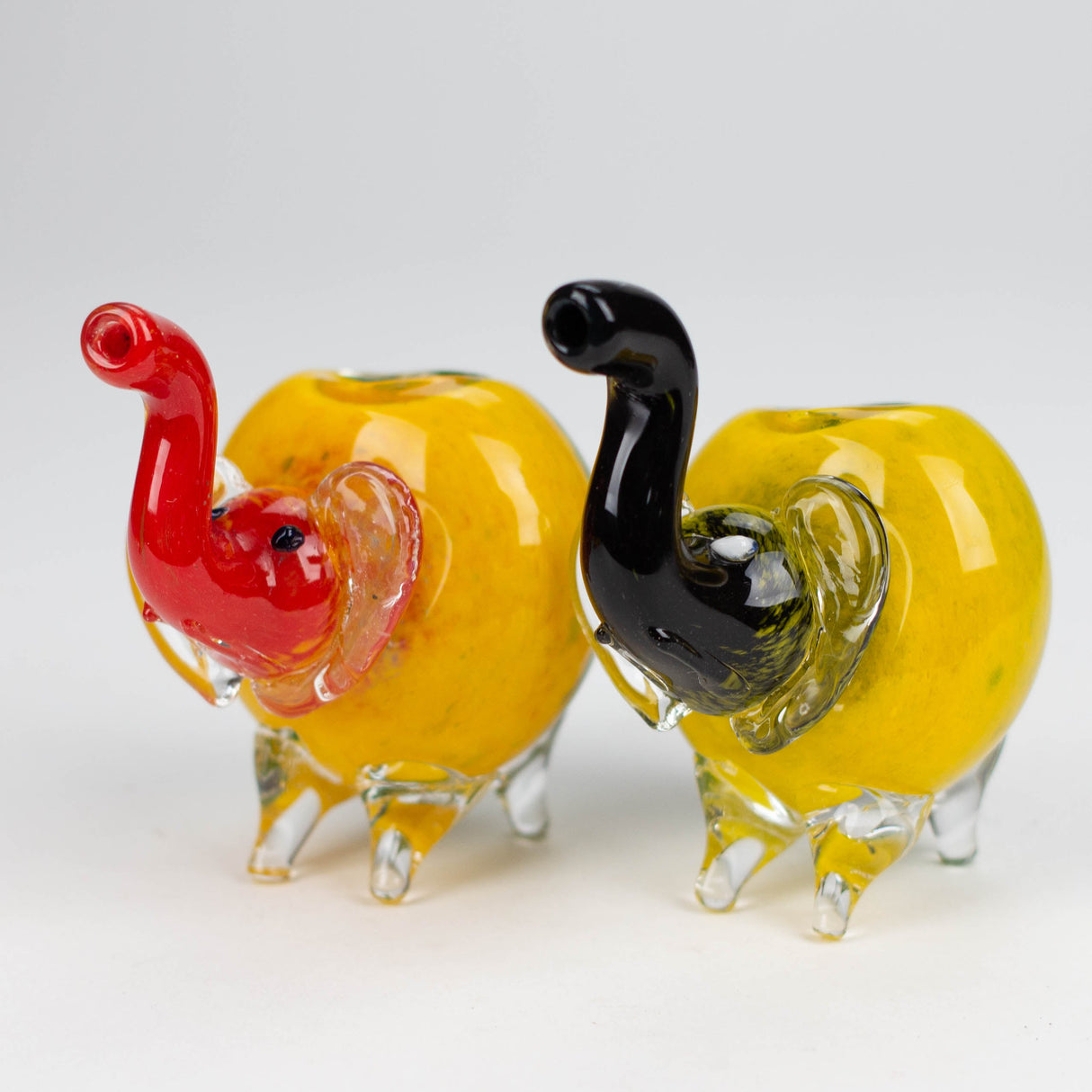 4.25" Elephant Rasta color hand pipe Glass Pipe NIBO Distribution
