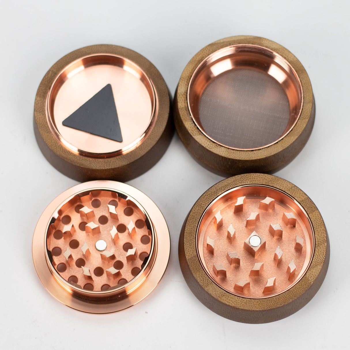 Fortune | Dia 66mmX63mm Four Parts Bamboo & Zinc Box of 6 Display Pack Super Supplys Inc