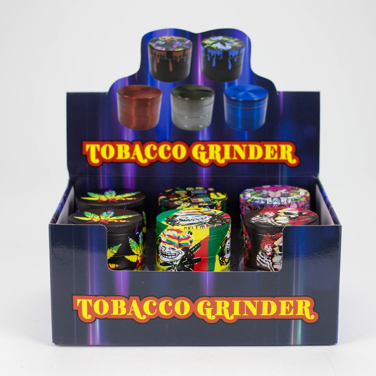 Dia 50mm*37mm Hemp Grinder Box of 12 Display Pack Super Supplys Inc