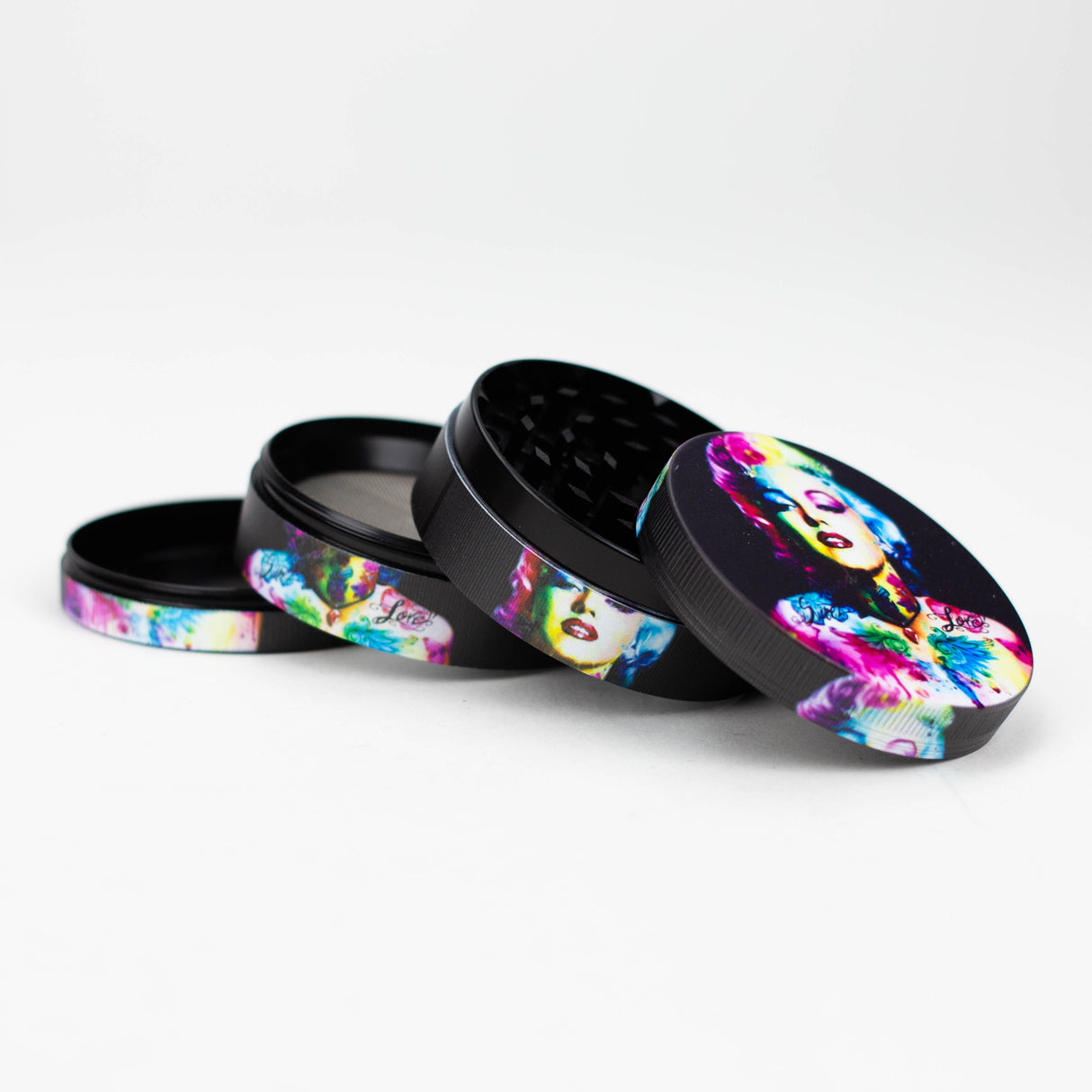 4 Parts Movie star Grinder Box of 6 Display Pack Super Supplys Inc