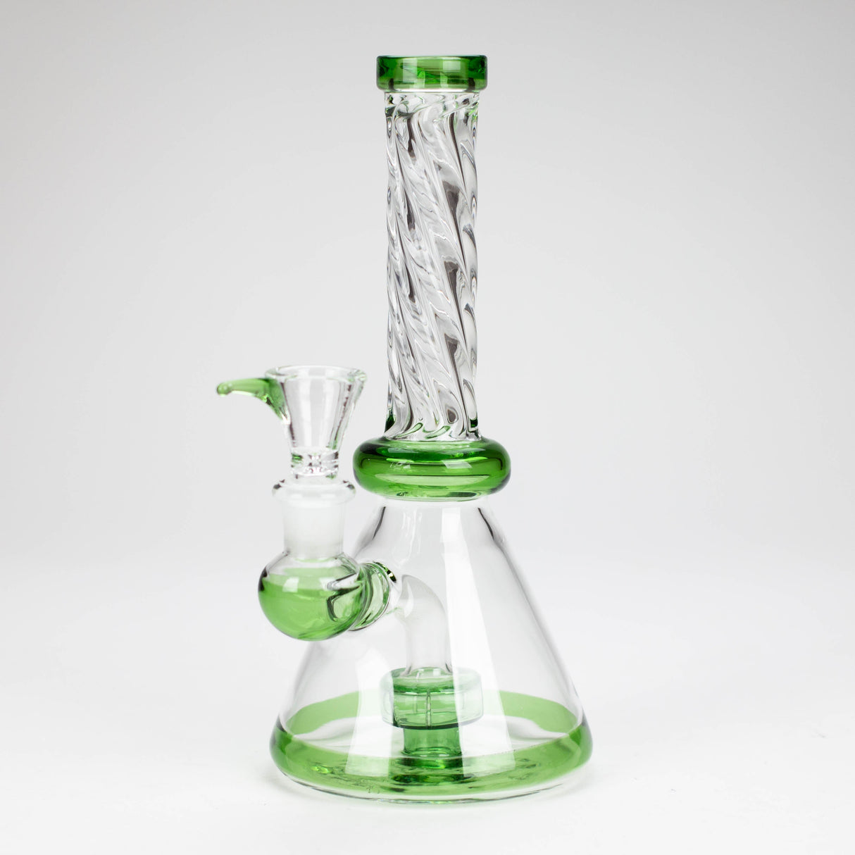 8" Ring Bong Glass Bong Super Supplys Inc Green