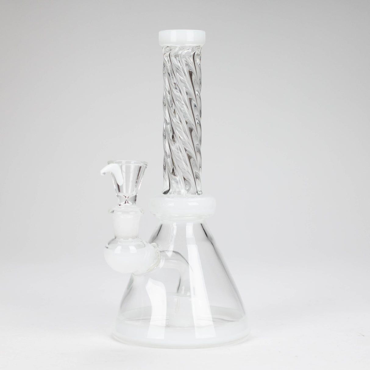 8" Ring Bong Glass Bong Super Supplys Inc White