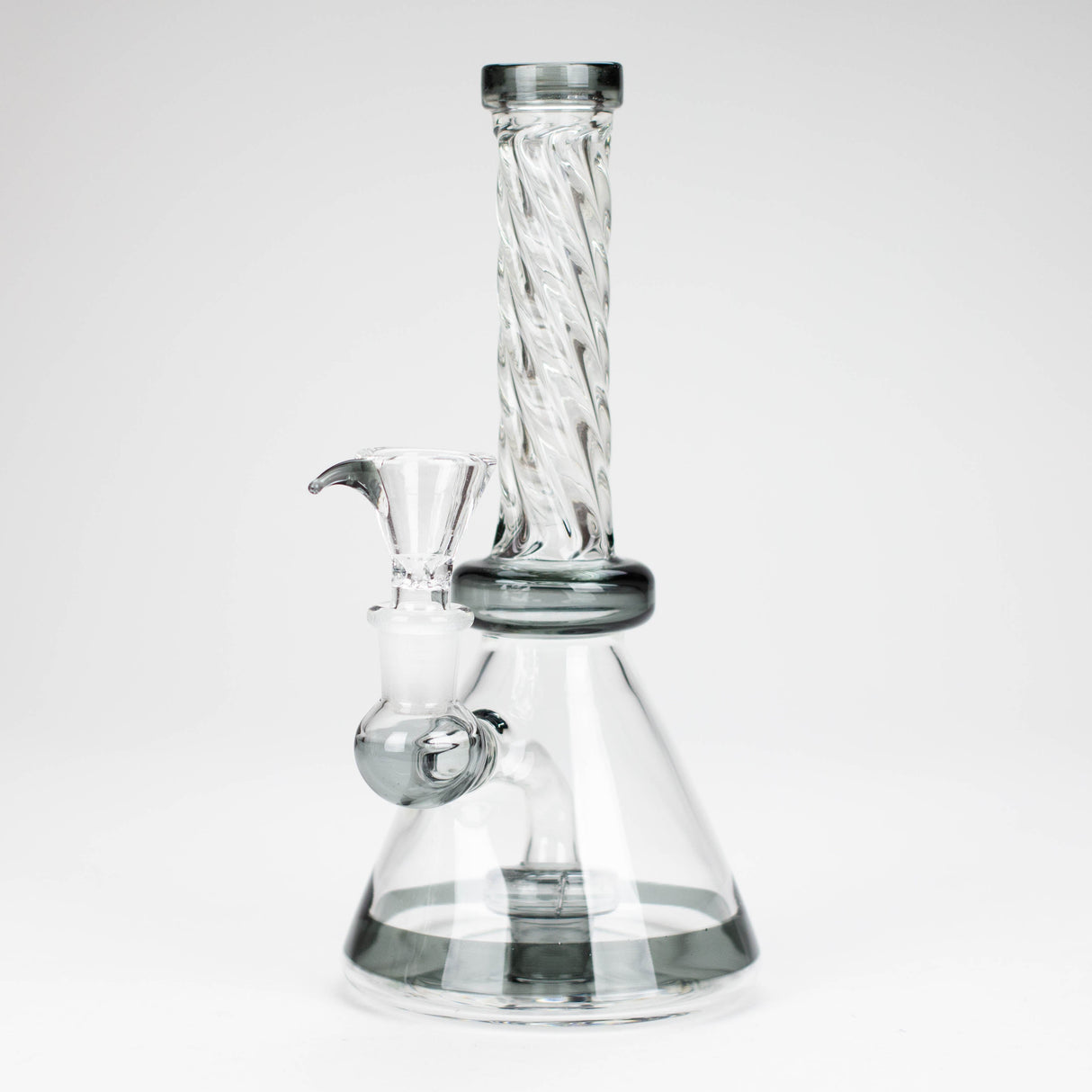 8" Ring Bong Glass Bong Super Supplys Inc Teal-Black