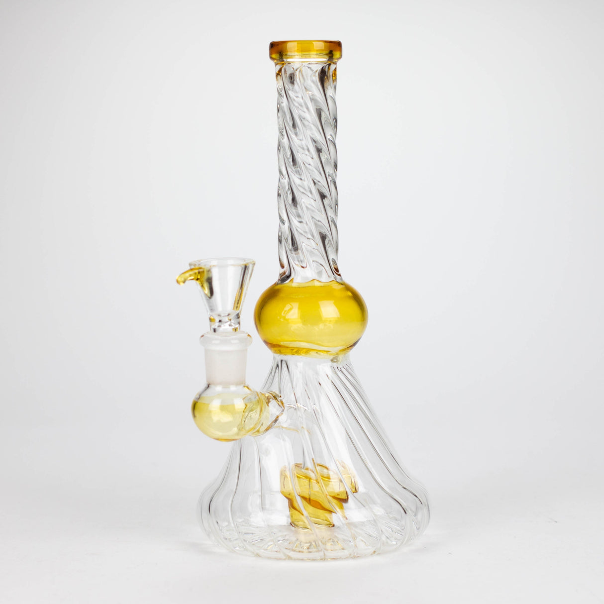 8" Ring Bong Glass Bong Super Supplys Inc Yellow